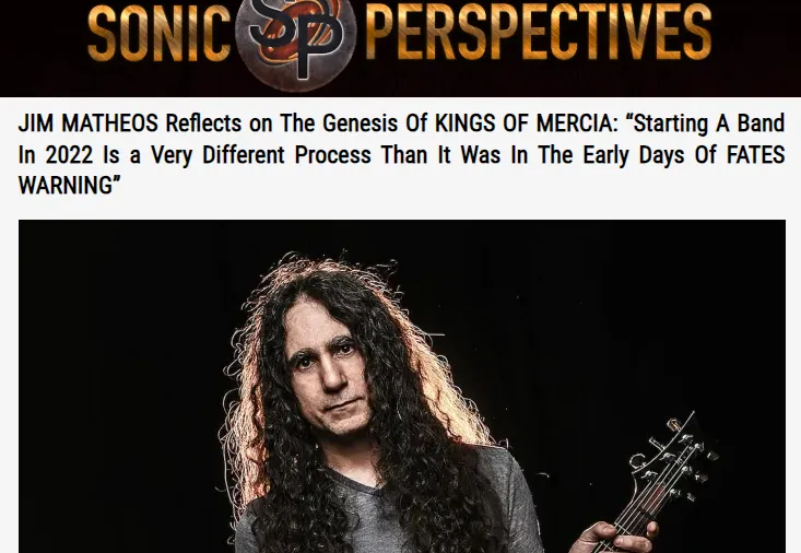 Interview with Jim Matheos (09/29/2022 - Sonic Perspectives)